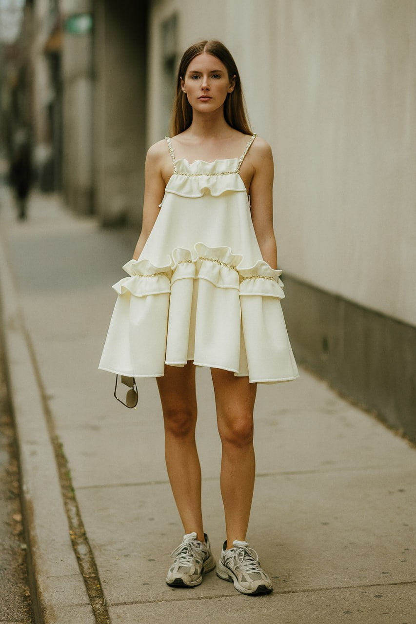 Siren Mini Off White Dress