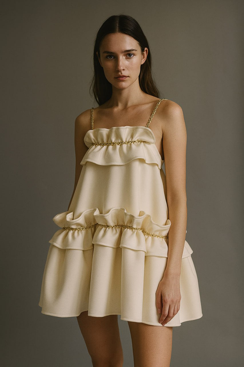 Siren Mini Off White Dress