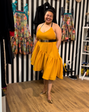 Nichole Midi Yellow Scuba