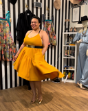 Nichole Midi Yellow Scuba
