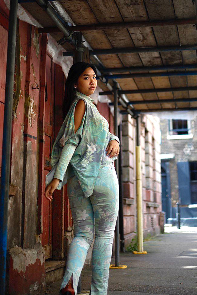 Mint Floral Trousers