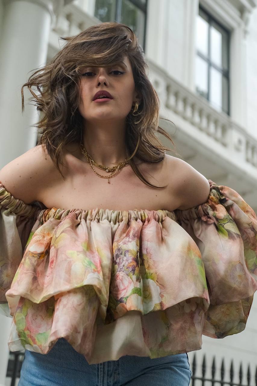 Cloud floral elasticated Silk Set