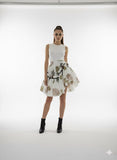 Sheer Floral Skirt Set