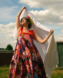 Flower Bomb Maxi Dress Orange