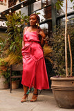 Wrap draped skirt