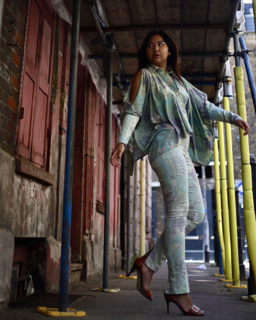 Mint Floral Trousers