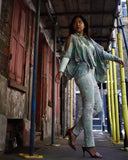 Mint Floral Trousers