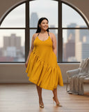 Nichole Midi Yellow Scuba