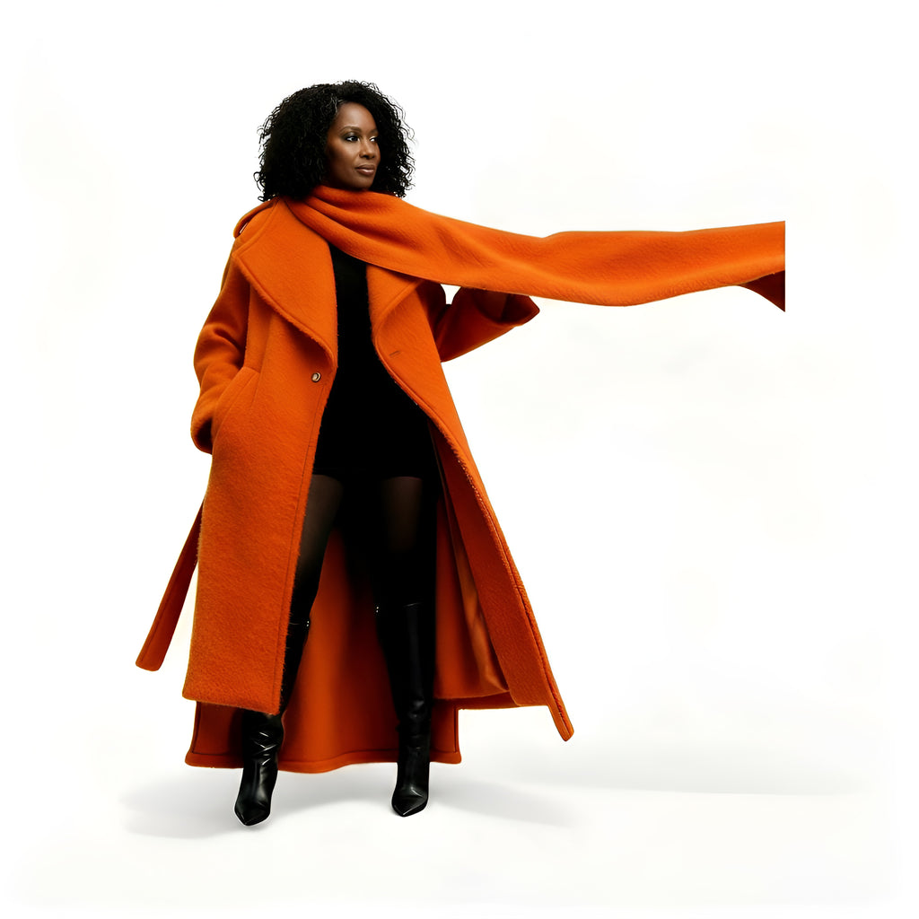 Long Oversized 100% English Wool Coat