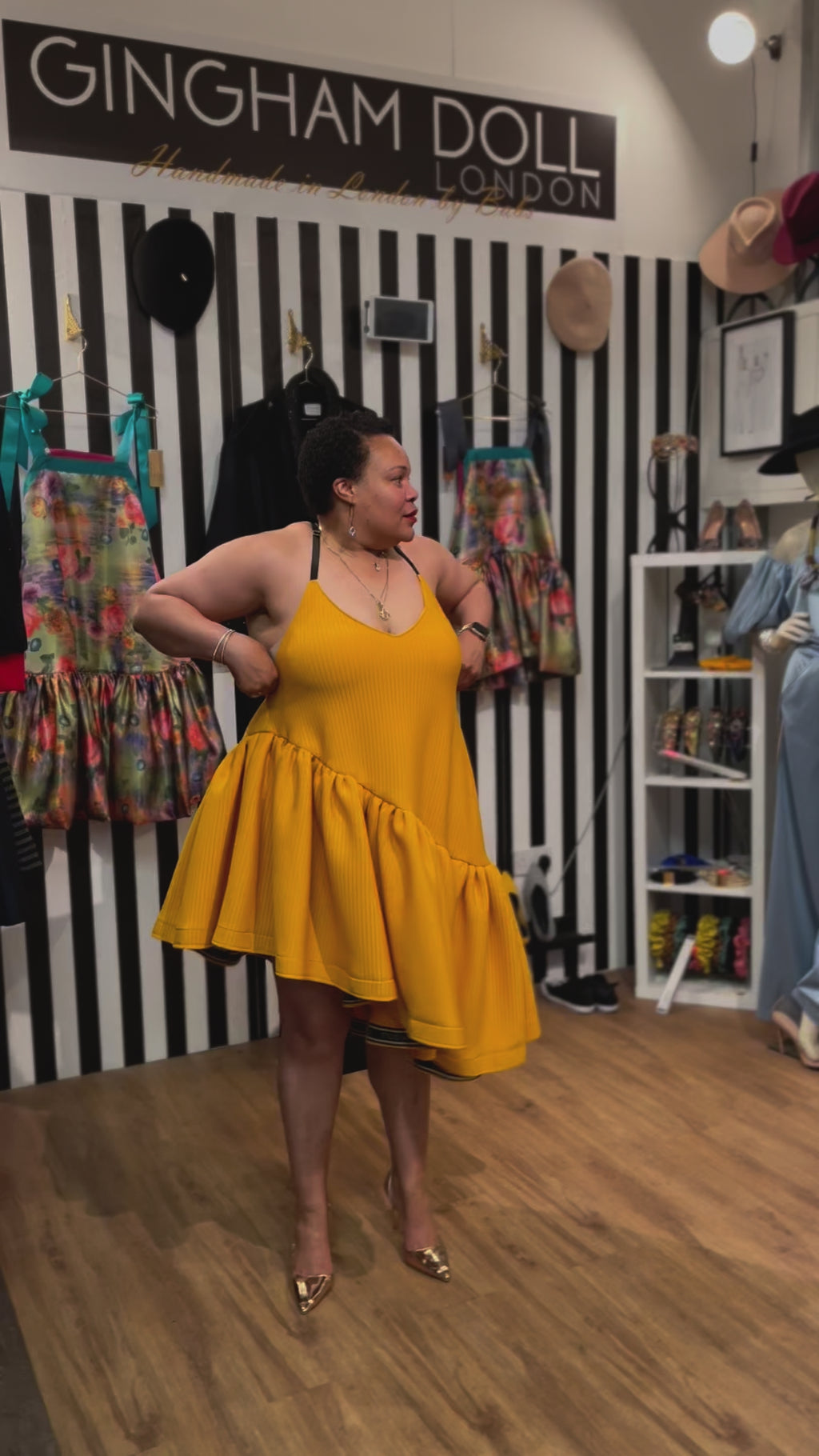 Nichole Midi Yellow Scuba
