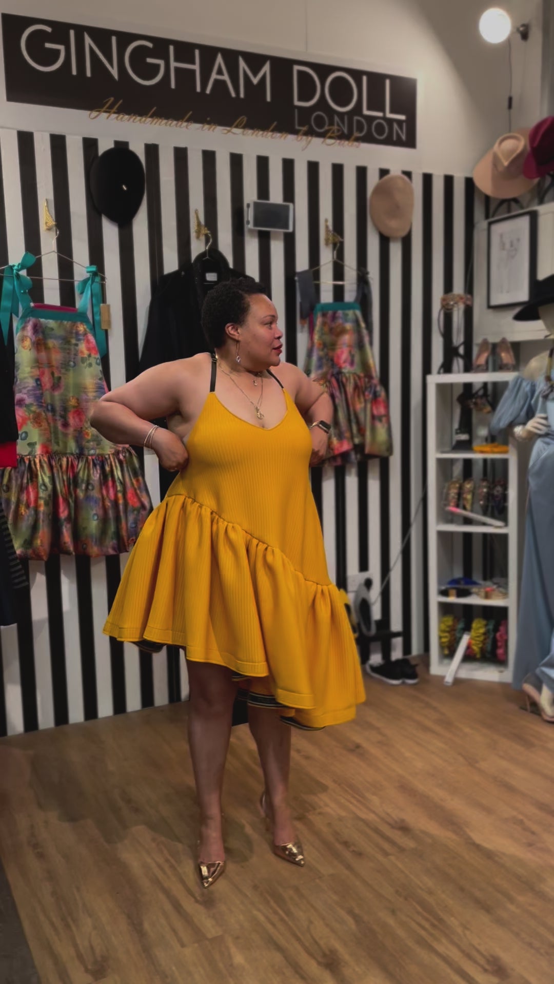 Nichole Midi Yellow Scuba