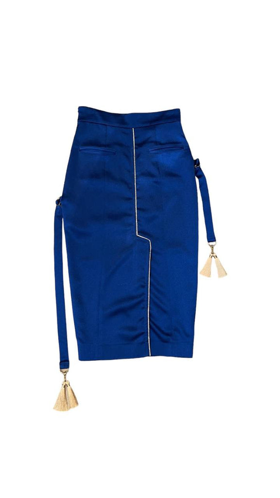 Bondage Pencil Skirt Gingham Doll