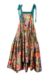 Flower Bomb Maxi Dress Teal