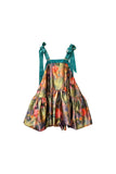 Flower bomb mini dress Teal