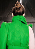 Long Oversized Green Sleeveless Coat