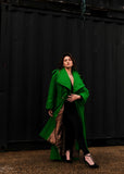 Long Oversized Green Coat