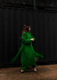 Long Oversized Green Coat