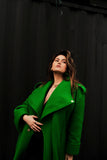 Long Oversized Green Coat