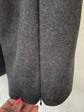 Grey wool culotte trousers