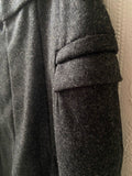 Grey wool culotte trousers